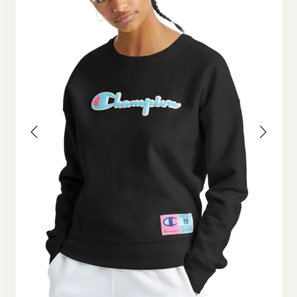 Champion Reverse Weave Script Crew